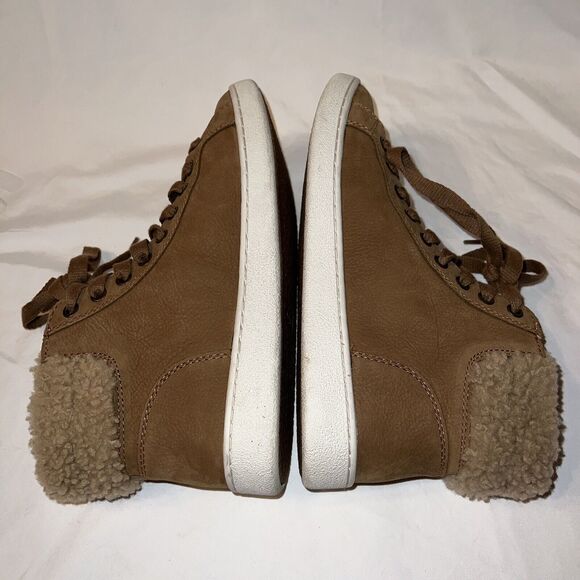 UGG Womens Size 8M Brown Leather Laces Zip Fashion Ankle Boots Bootie - Picture 5 of 8